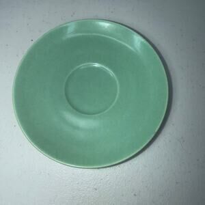 Vintage Poppy Trail by Metlox Bread Plate 6 1/4” Green Ceramic MCM